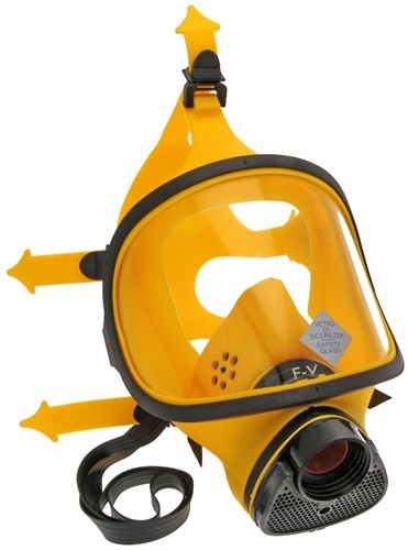 Spasciani TR82 Full Face Mask Yellow Silicone