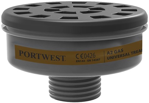 Portwest P906 A2 Gas Filter Uni Tread  (6 stuks)