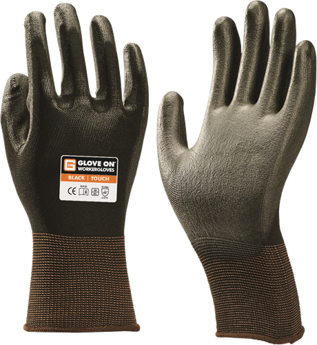 Glove On 100-100-003 Black Touch Werkhandschoenen