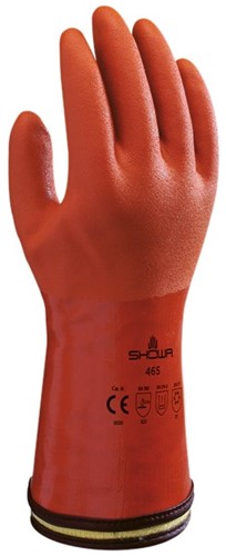 Showa 465 PVC Cold Werkhandschoenen - Oranje