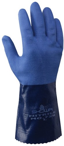 Showa 720R Nitrile Werkhandschoenen - Blauw